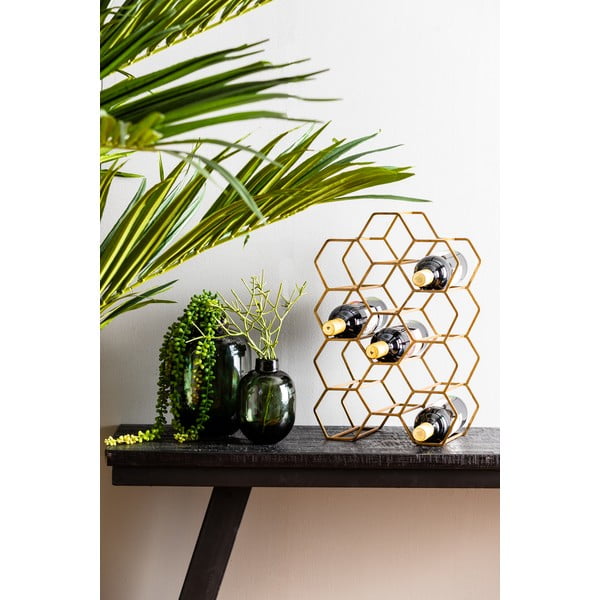 Suport de vinuri din metal bronz pentru 12 sticle Salbris - Light & Living-image-1