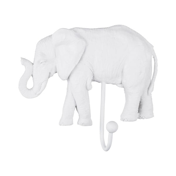 Cuier de perete Leitmotiv Elephant, alb