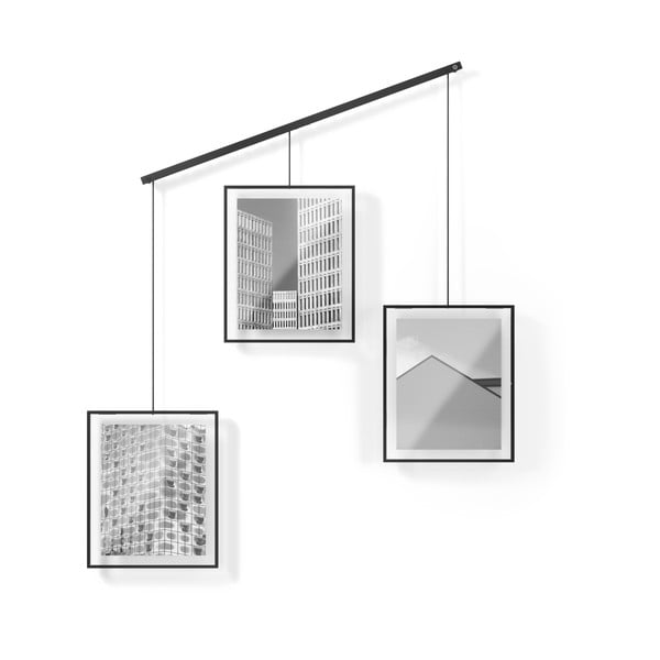 Rame negre de agățat 3 buc. din metal 73x82 cm Exhibit – Umbra-image-4