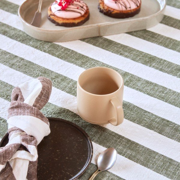 Față de masă din bumbac organic 140x260 cm Striped – OYOY Living Design-image-3