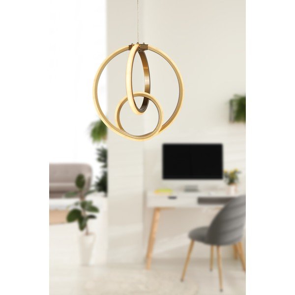 Lustră bronz LED din metal ø 28,5 cm Neo – Squid Lighting-image-1