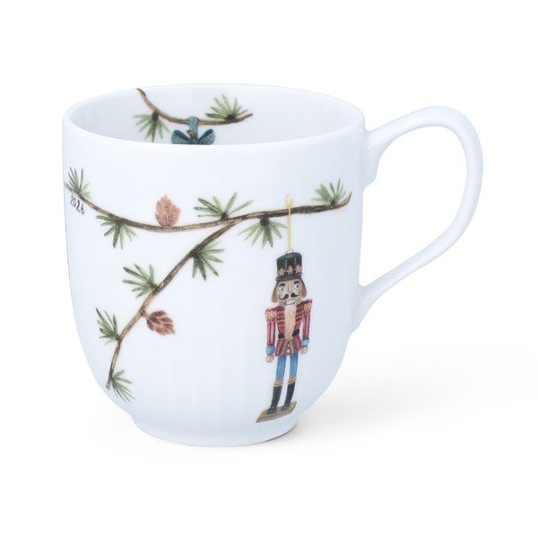 Cană albă din porțelan 330 ml  cu model de Crăciun Hammershøi Christmas – Kähler Design