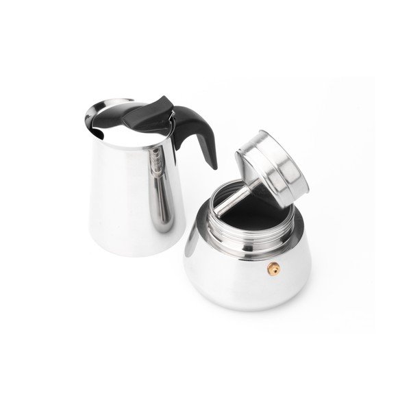 Espressor moka argintiu din oțel inoxidabil 400 ml Trevi – Leopold Vienna-image-4