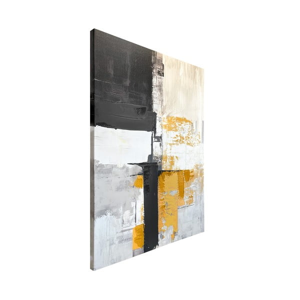 Tablou cu detalii pictate manual 70x100 cm Jade – Styler-image-3