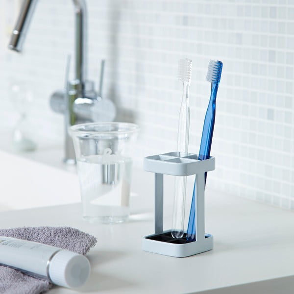 Suport periuțe de dinți YAMAZAKI Tower Slim, alb-image-1