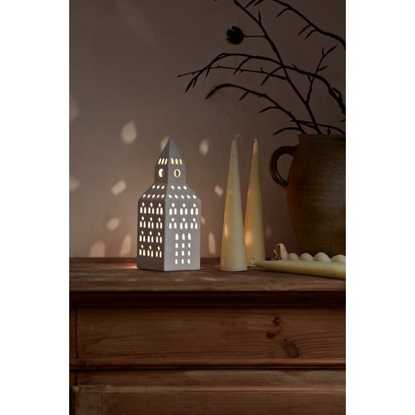 Sfeșnic pentru lumânări pastilă din ceramică Urbania Lighthouse Church Tower – Kähler Design-image-2