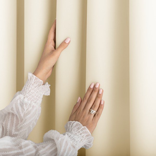 Draperie fildeș dimout (semi-opacă) 140x250 cm Carli Tie – Restilo-image-4