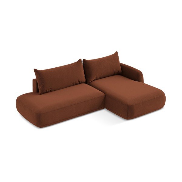 Colțar teracotă extensibil (cu colț pe partea dreaptă/cu șezlong) Hale – Makamii-image-2