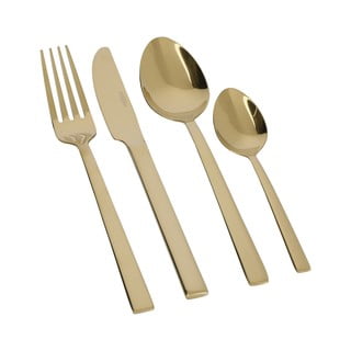 Tacâmuri din oțel inoxidabil în set de 16 piese de culoare aurie Mikasa Diseno - Kitchen Craft