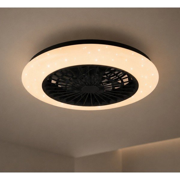 Plafonieră negru-mat LED Stralsund – Reality-image-1
