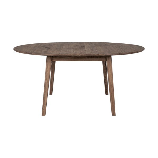 Masă de dining rotundă extensibilă din lemn de stejar ø 118 cm Metz – House Nordic-image-3