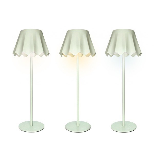 Veioză verde-deschis LED cu intensitate reglabilă din metal (înălțime 36 cm) – Brandani-image-2