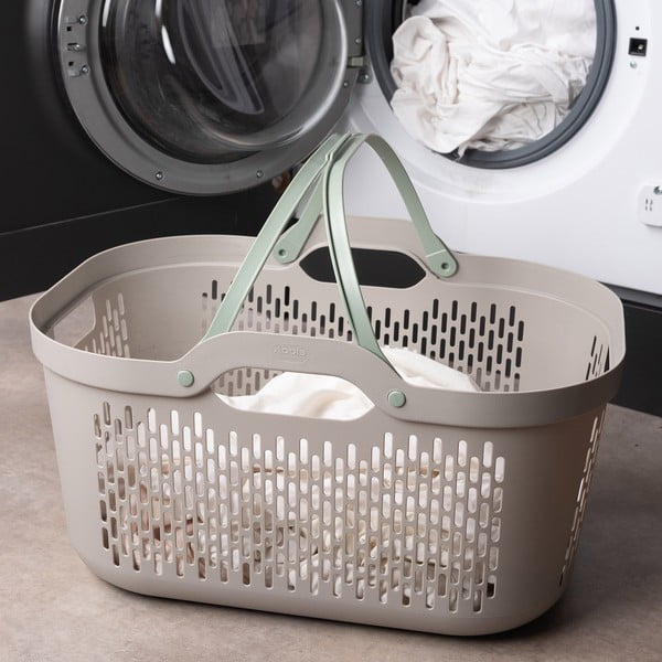 Coș de rufe maro deschis din plastic 45 l – Addis-image-4