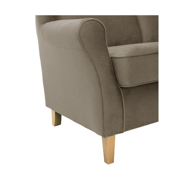 Canapea din catifea Max Winzer Lorris, 139 cm, maro-image-3