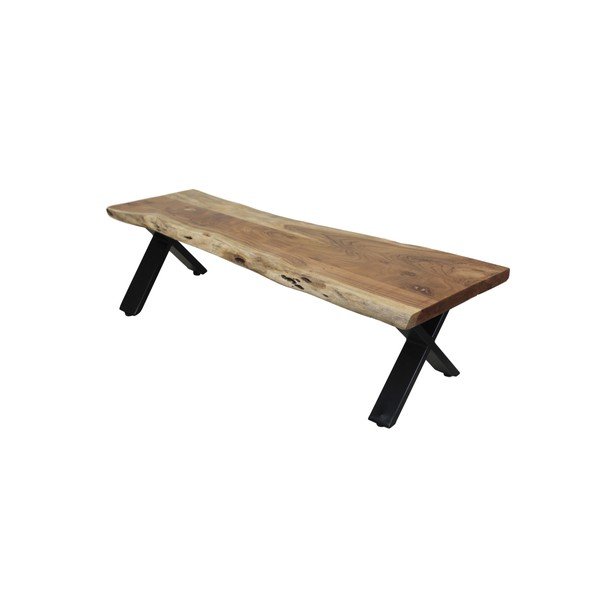 Bancă din lemn de acacia HSM collection Soho, 160 cm-image-1