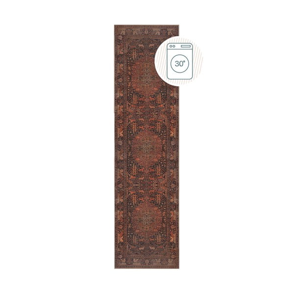 Covor tip traversă burgundy lavabil 60x230 cm Nico Global – Flair Rugs