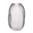Vază din sticlă Hübsch Glam, înălțime 30 cm, gri