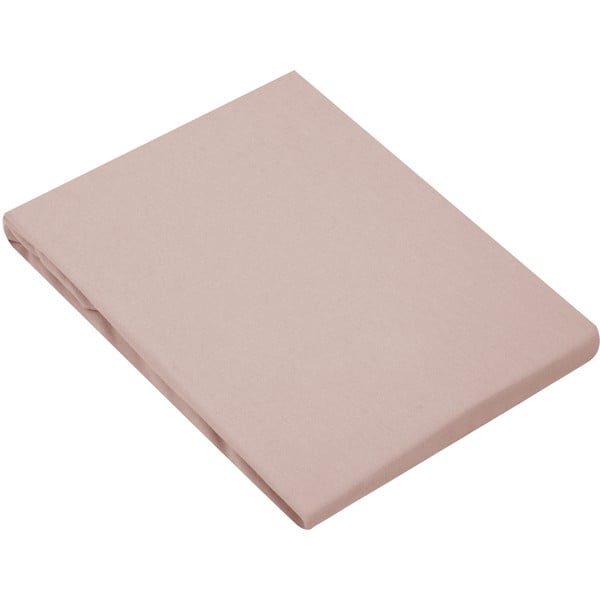 Cearșaf din flanel Westwing Collection, 90 x 200 cm, roz-image-2