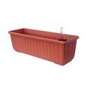 Ghiveci cu sistem auto-udare maro, lungime 40 cm Siesta - Plastia