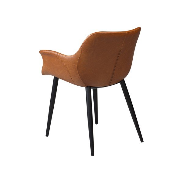 Scaun dining din piele artificială DAN-FORM Denmark Combino, maro-image-1