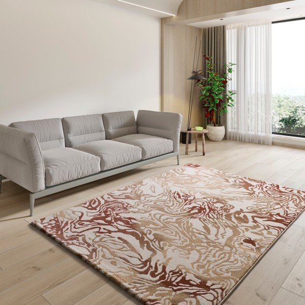 Covor bej/teracotă 160x230 cm Astra – Universal-image-1