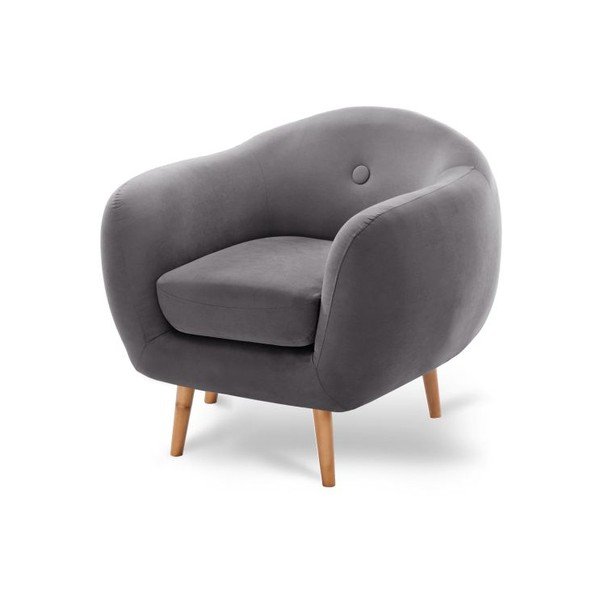 Fotoliu Scandi by Stella Cadente Maison, gri închis-image-2
