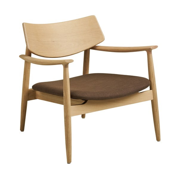 Fotoliu cu taburet maro Olvera – House Nordic-image-3