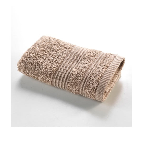 Prosop maro deschis din bumbac din frotir 30x50 cm Tendresse – douceur d'intérieur