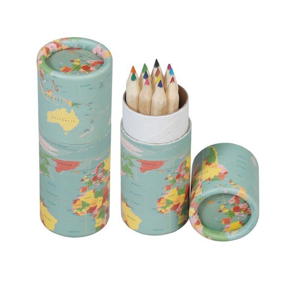 Set 12 creioane colorate Rex London World Map-image-2