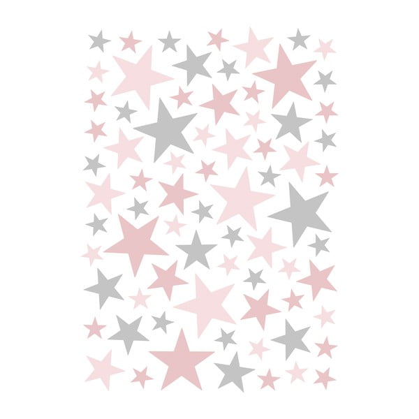 Autocolante pentru copii 74 buc. 30x42 cm Stars – Lilipinso