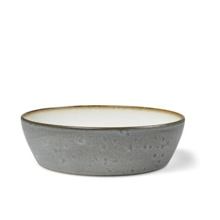 Bol de servire din ceramică și glazură interioară crem deschis Bitz Mensa, diametru 18 cm, gri