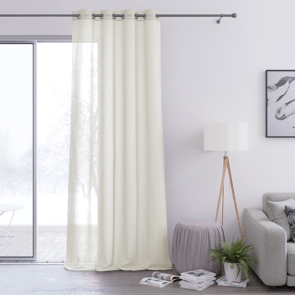 Perdea AmeliaHome Voile Eyelets, 160 x 250 cm, bej-image-2