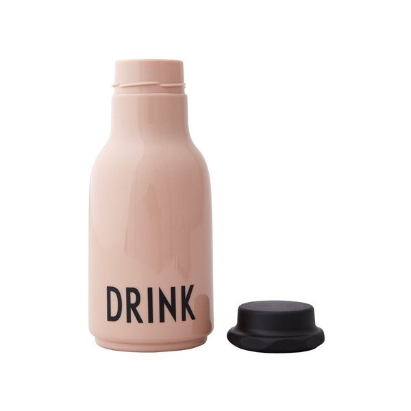 Sticlă pentru copii Design Letters Drink, 330 ml, roz prăfuit-image-2