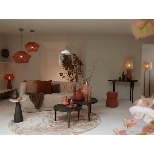 Măsuțe de cafea maro 2 buc. rotunde ø 75 cm Tobias – Light & Living-image-1