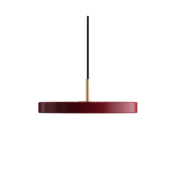 Lustră roșie LED cu abajur din metal ø 31 cm Asteria Mini – UMAGE-image-3