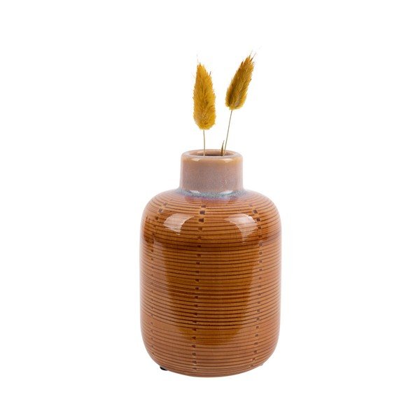 Vază din ceramică PT LIVING Bottle, înălțime 14 cm, portocaliu-image-2
