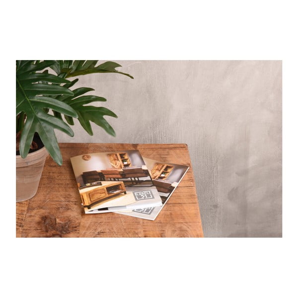 Măsuță auxiliară cu blat din lemn de mango LABEL51 Box, negru-image-1