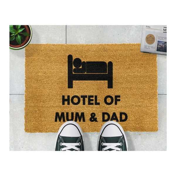 Covor intrare Artsy Doormats Hotel Mum And Dad, 40 x 60 cm