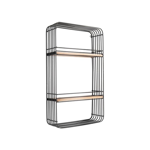 Etajeră de perete Leitmotiv Rectangle, negru-image-2