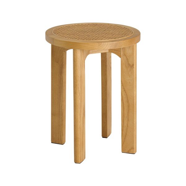 Scaun tip taburet în culoare naturală din ratan Callut – Ellos Home-image-2