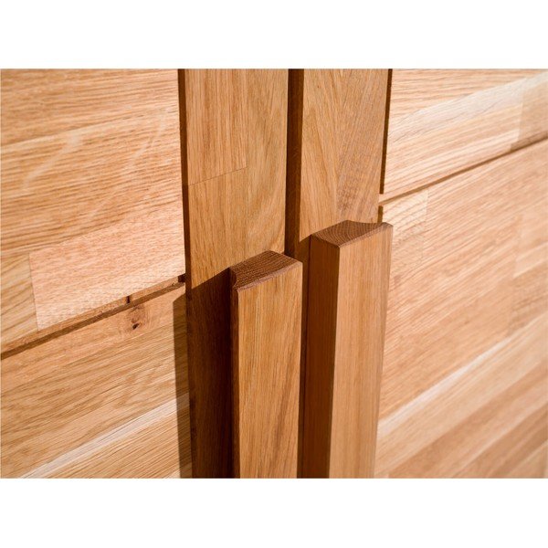 Șifonier în culoare naturală din lemn de stejar 105x220 cm Timo – Olivia Living-image-3