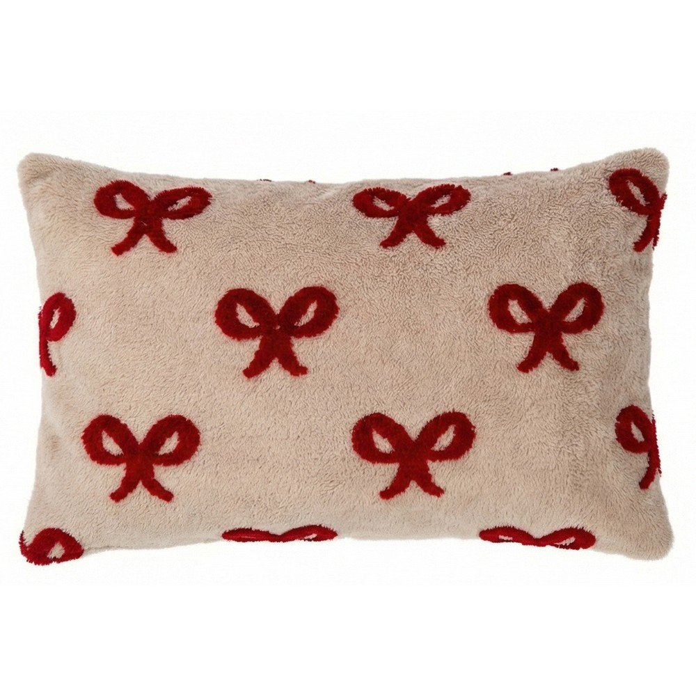 Pernă decorativă din micropluș/cocolino 30x50 cm cu model de Crăciun XMAS – Tiseco Home Studio
