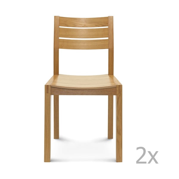 Set 2 scaune de lemn Fameg Kaja