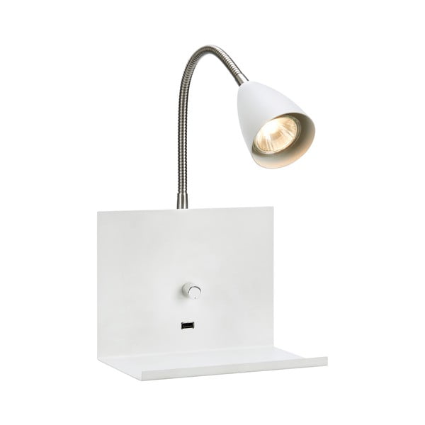 Aplică de perete albă ø 6,5 cm Logi – Markslöjd