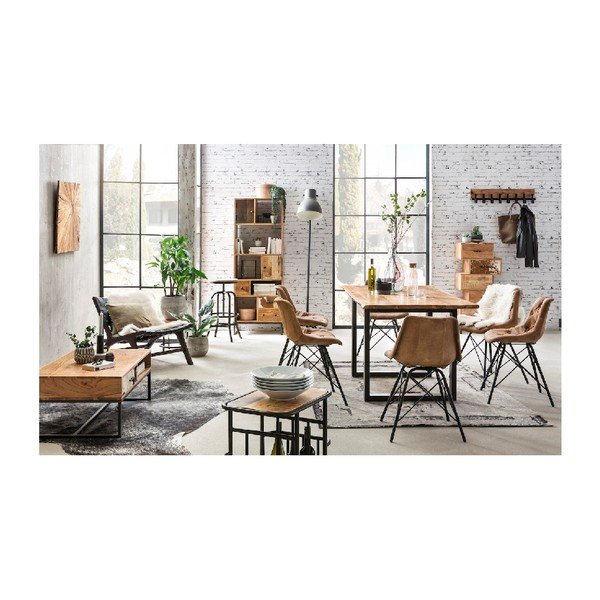 Comodă cu 5 sertare din lemn de salcâm WOOX LIVING-image-3