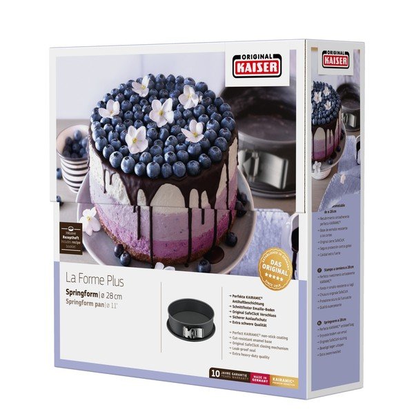 Formă ovală pentru tort Kaiser La Forme Plus, ø 28 cm, negru-image-1