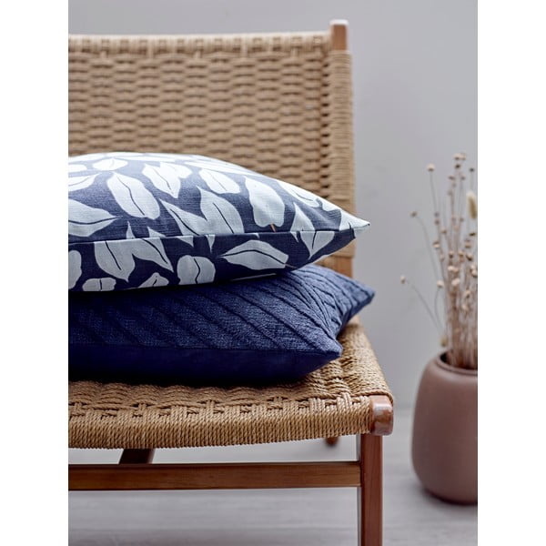 Pernă din bumbac Södahl Benjamin, 50 x 50 cm, albastru-image-1