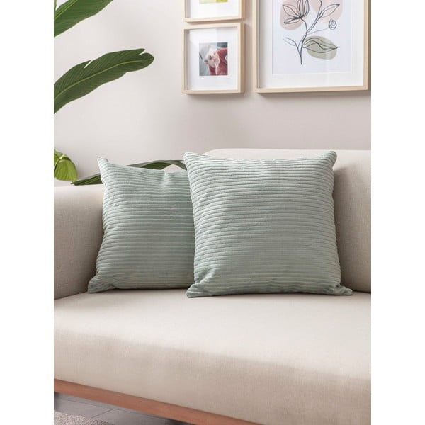 Fețe de pernă 2 buc. din catifea reiată 43x43 cm – Mioli Decor-image-1