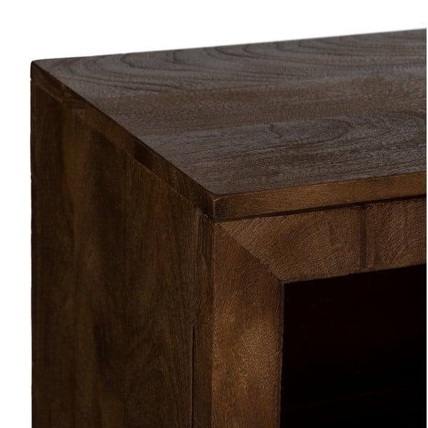 Vitrină maro din lemn de mango 180x87x35 cm Ravi – Ixia-image-3