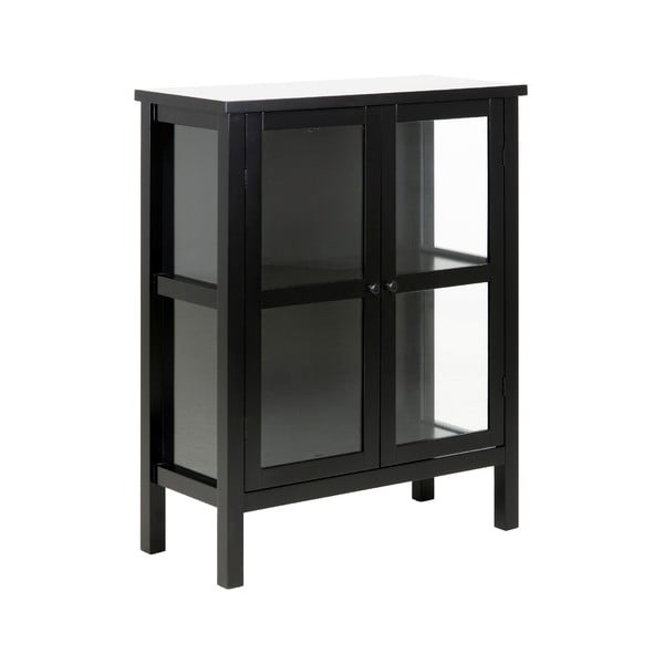 Vitrină cu 2 uși Actona Eton, înălțime 99,5 cm, negru-image-2